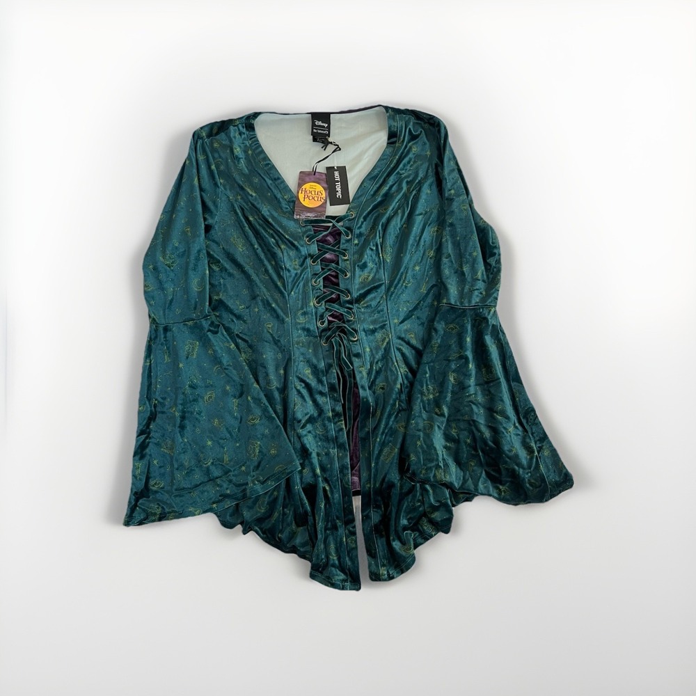 Women's Disney Hot Topic Adult Winifred Sanderson Top NWT Hocus Pocus Sz 2